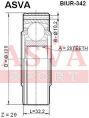 ШРУС ВНУТРЕННИЙ ЗАДНИЙ 28x108 BIUR-342
