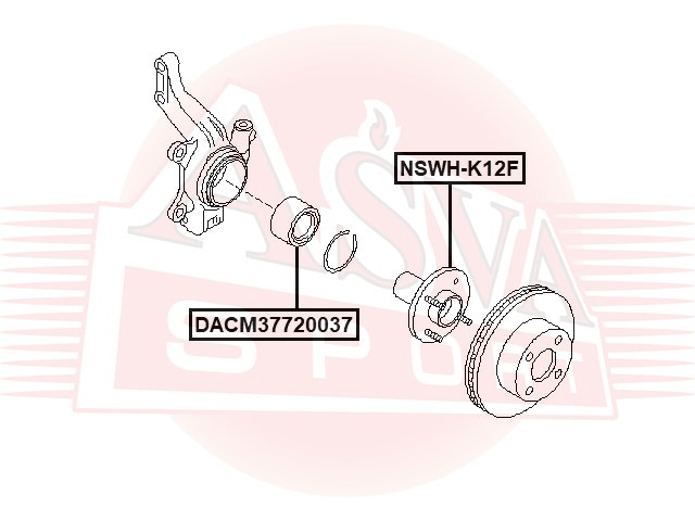 СТУПИЦА ПЕРЕДНЯЯ NSWH-K12F