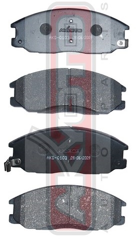 КОЛОДКИ ТОРМОЗНЫЕ ДИСКОВЫЕ ПЕРЕДНИЕ AKD-0103
