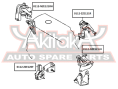 ПОДУШКА ДВИГАТЕЛЯ ЗАДНЯЯ 0112-ZZE121R