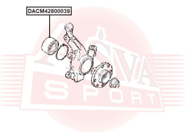 ПОДШИПНИК СТУПИЧНЫЙ ПЕРЕДНИЙ С МАГНИТНЫМ КОЛЬЦОМ АБС DACM42800039