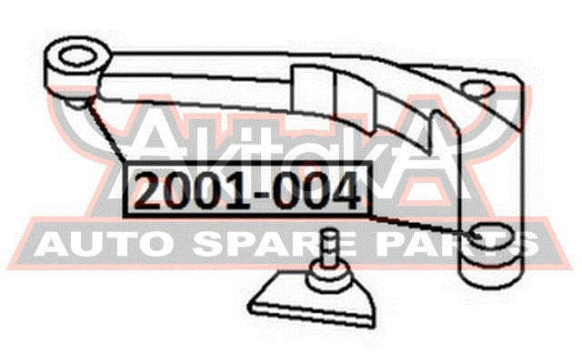 САЙЛЕНТБЛОК ЗАДНЕГО ВЕРХНЕГО РЫЧАГА 2001-004