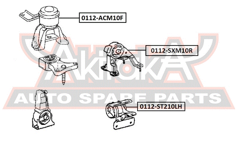 ПОДУШКА ДВИГАТЕЛЯ ЗАДНЯЯ 3SFE/1AZFSE AT 0112-SXM10R
