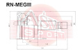 ШРУС НАРУЖНЫЙ 23X52.5X25 RN-MEGIII