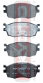 КОЛОДКИ ТОРМОЗНЫЕ ДИСКОВЫЕ ПЕРЕДНИЕ AKD-0435