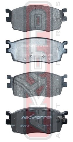 КОЛОДКИ ТОРМОЗНЫЕ ДИСКОВЫЕ ПЕРЕДНИЕ AKD-0435