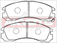 КОЛОДКИ ТОРМОЗНЫЕ ДИСКОВЫЕ ПЕРЕДНИЕ AKD-3233