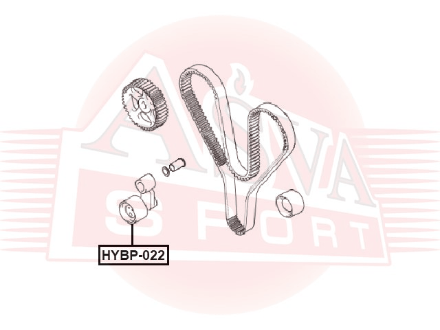 РОЛИК НАТЯЖНОЙ HYBP-022