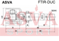 ШРУС ВНУТРЕННИЙ ПРАВЫЙ 29x62x41 FTIR-DUC