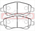 КОЛОДКИ ТОРМОЗНЫЕ ДИСКОВЫЕ ПЕРЕДНИЕ AKD-1233