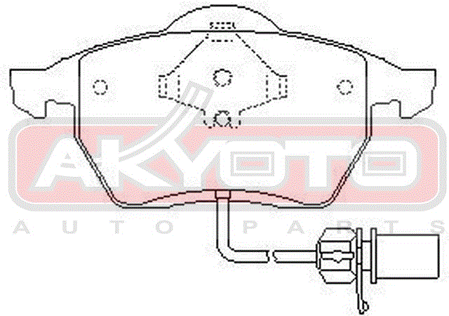 КОЛОДКИ ТОРМОЗНЫЕ ДИСКОВЫЕ ПЕРЕДНИЕ AKD-1030