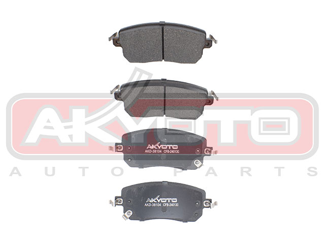 КОЛОДКИ ТОРМОЗНЫЕ ДИСКОВЫЕ ПЕРЕДНИЕ AKD-38104