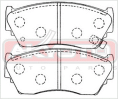 КОЛОДКИ ТОРМОЗНЫЕ ДИСКОВЫЕ ПЕРЕДНИЕ AKD-2226