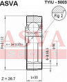 ШРУС ВНУТРЕННИЙ 34x112 TYIU-5003