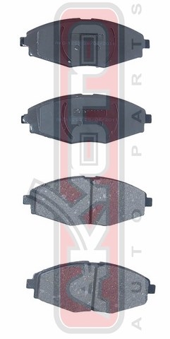 КОЛОДКИ ТОРМОЗНЫЕ ДИСКОВЫЕ ПЕРЕДНИЕ AKD-1253
