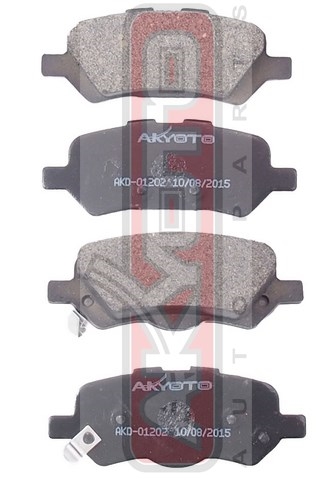 КОЛОДКИ ТОРМОЗНЫЕ ДИСКОВЫЕ ЗАДНИЕ AKD-01202