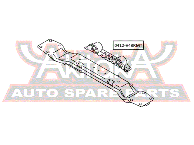 ПОДУШКА ДВИГАТЕЛЯ ЗАДНЯЯ MT 0412-V43RMT