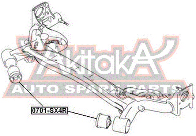 САЙЛЕНТБЛОК ЗАДНЕЙ БАЛКИ 0701-SX4R