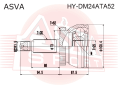 ШРУС НАРУЖНЫЙ 25x73x30 HY-DM24ATA52