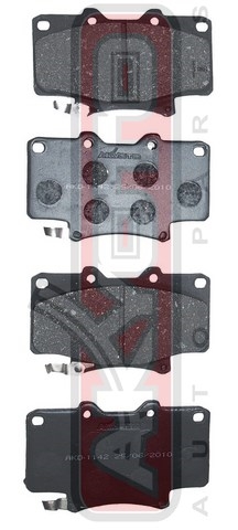 КОЛОДКИ ТОРМОЗНЫЕ ДИСКОВЫЕ ПЕРЕДНИЕ AKD-1142