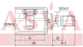 ШРУС ВНУТРЕННИЙ 26x41x27 (OEM-исполнение) KAIU-CD3