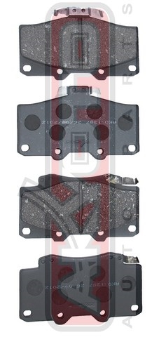 КОЛОДКИ ТОРМОЗНЫЕ ДИСКОВЫЕ ПЕРЕДНИЕ AKD-1387
