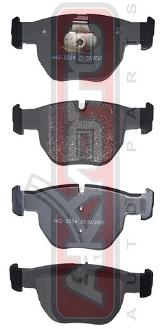 КОЛОДКИ ТОРМОЗНЫЕ ДИСКОВЫЕ ПЕРЕДНИЕ AKD-0334