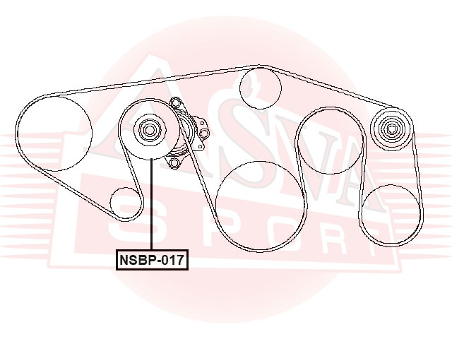 РОЛИК НАТЯЖНОЙ NSBP-017