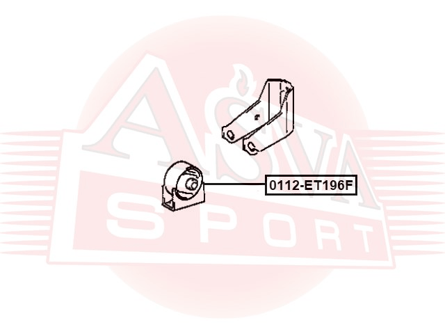 ПОДУШКА ДВИГАТЕЛЯ ПЕРЕДНЯЯ 4AFE/5EFE/7AFE 0112-ET196F