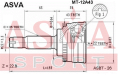 ШРУС НАРУЖНЫЙ 22x54x25 MT-12A43