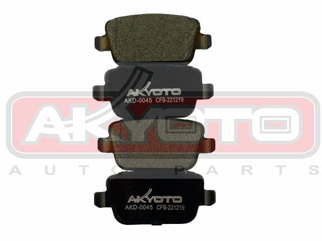 КОЛОДКИ ТОРМОЗНЫЕ ДИСКОВЫЕ ЗАДНИЕ AKD-0045