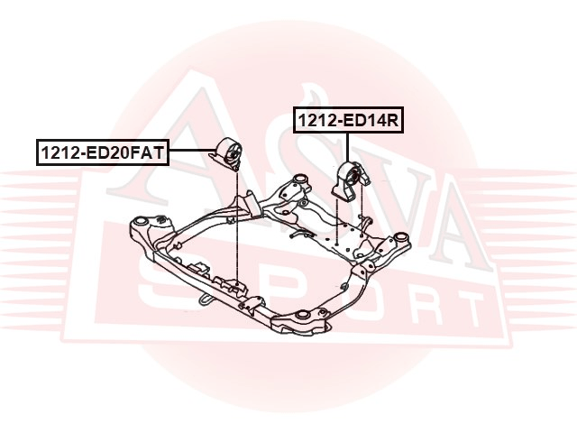 ПОДУШКА ДВИГАТЕЛЯ ЗАДНЯЯ 1212-ED14R