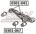 САЙЛЕНТБЛОК ЗАДНЕГО АМОРТИЗАТОРА 0301-067