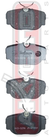 КОЛОДКИ ТОРМОЗНЫЕ ДИСКОВЫЕ ЗАДНИЕ AKD-0296