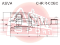 ШРУС ВНУТРЕННИЙ ПРАВЫЙ 30X35X22 CHRIR-COBC