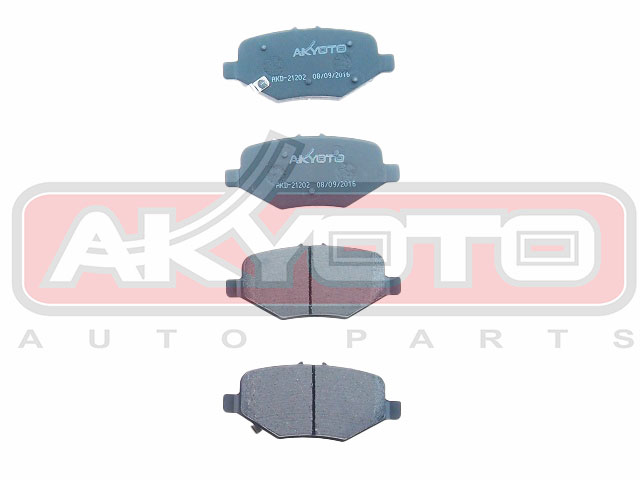 КОЛОДКИ ТОРМОЗНЫЕ ДИСКОВЫЕ ЗАДНИЕ AKD-21202