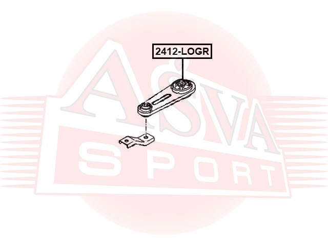 ПОДУШКА ДВИГАТЕЛЯ ЗАДНЯЯ 2412-LOGR