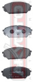 КОЛОДКИ ТОРМОЗНЫЕ ДИСКОВЫЕ ПЕРЕДНИЕ AKD-0456