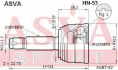 ШРУС НАРУЖНЫЙ 22x55x26 HN-53