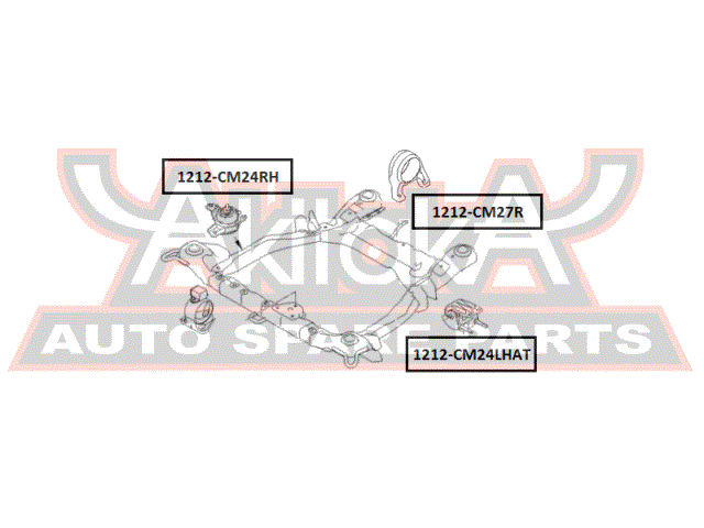 ПОДУШКА ДВИГАТЕЛЯ ЗАДНЯЯ 1212-CM27R
