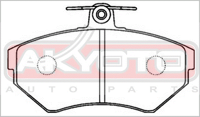 КОЛОДКИ ТОРМОЗНЫЕ ДИСКОВЫЕ ПЕРЕДНИЕ AKD-1303