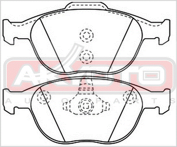 КОЛОДКИ ТОРМОЗНЫЕ ДИСКОВЫЕ ПЕРЕДНИЕ AKD-0337