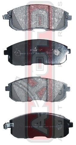 КОЛОДКИ ТОРМОЗНЫЕ ДИСКОВЫЕ ПЕРЕДНИЕ AKD-2162