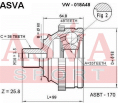 ШРУС НАРУЖНЫЙ 33x60x38 VW-018A48