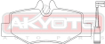 КОЛОДКИ ТОРМОЗНЫЕ ДИСКОВЫЕ ЗАДНИЕ AKD-2679