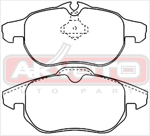 КОЛОДКИ ТОРМОЗНЫЕ ДИСКОВЫЕ ПЕРЕДНИЕ AKD-0325