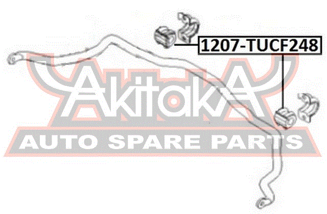 ВТУЛКА ПЕРЕДНЕГО СТАБИЛИЗАТОРА D24.8 1207-TUCF248
