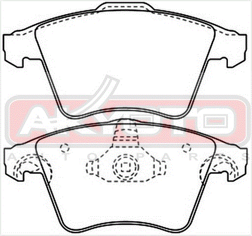 КОЛОДКИ ТОРМОЗНЫЕ ДИСКОВЫЕ ПЕРЕДНИЕ AKD-0353