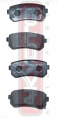 КОЛОДКИ ТОРМОЗНЫЕ ДИСКОВЫЕ ЗАДНИЕ AKD-0526